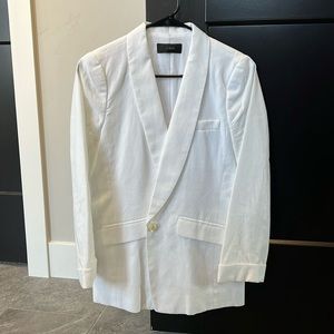 J Crew white Linen Blazer. Size 2